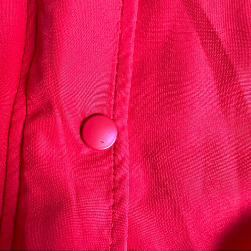 H&M DIVIDED Bright Red Hooded Zip Up Windbreaker Jacket - Picture 14 of 15
